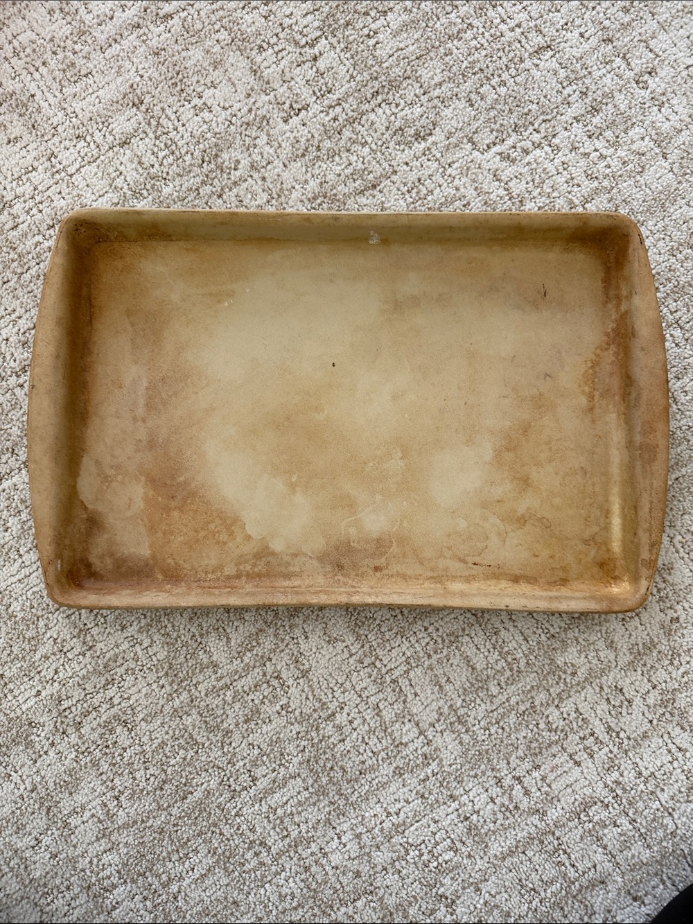 The Pampered Chef Cream Stoneware Family Heritage Marked Piece 11 x 17.5